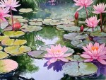 Water lilies.