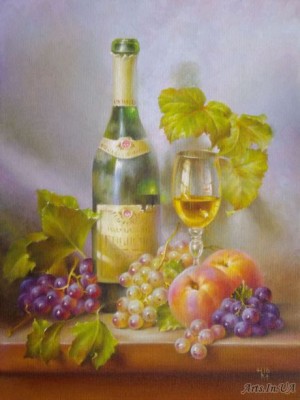 Wine and fruit
