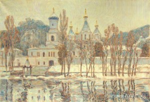 Перший сніг. Святогірська Лавр