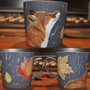 Fox on a cup