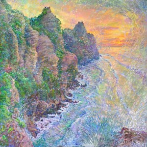 Балі Бризки хвиль на заході со