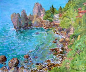 Бухта – картина художника Дубр