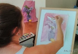 Акварель, репетитор малювання,