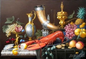 Натюрморт із омаром