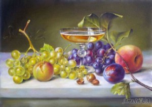 Still life with a glass