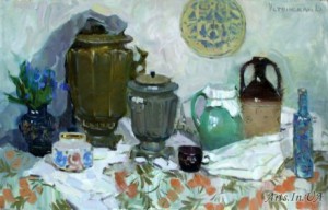 Натюрморт із самоварами