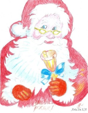 Postcard \ "Santa \"