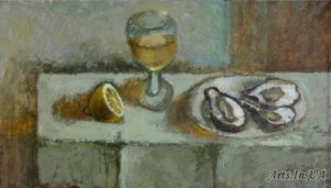 \ "Still life with oysters \"