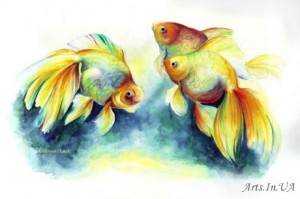 Watercolor fish