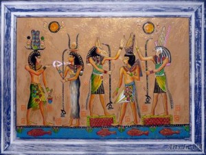 Egyptian fresco